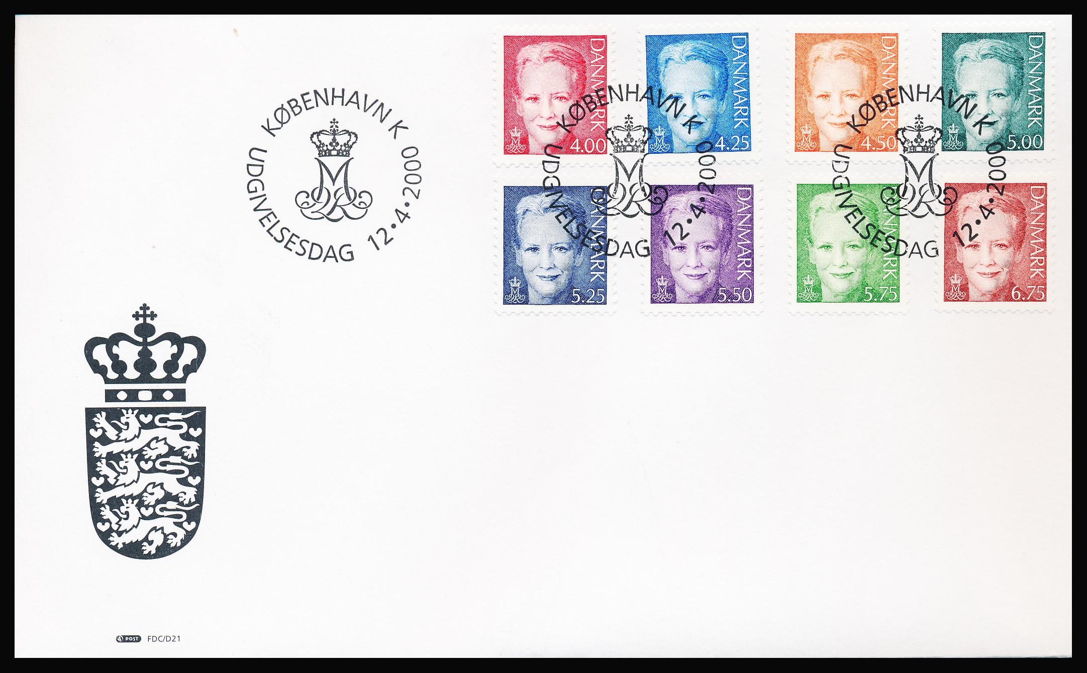 Danmark FDC AFA 1242-1249
