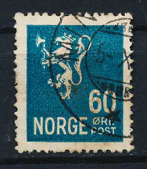 Norge AFA 125 Stemplet