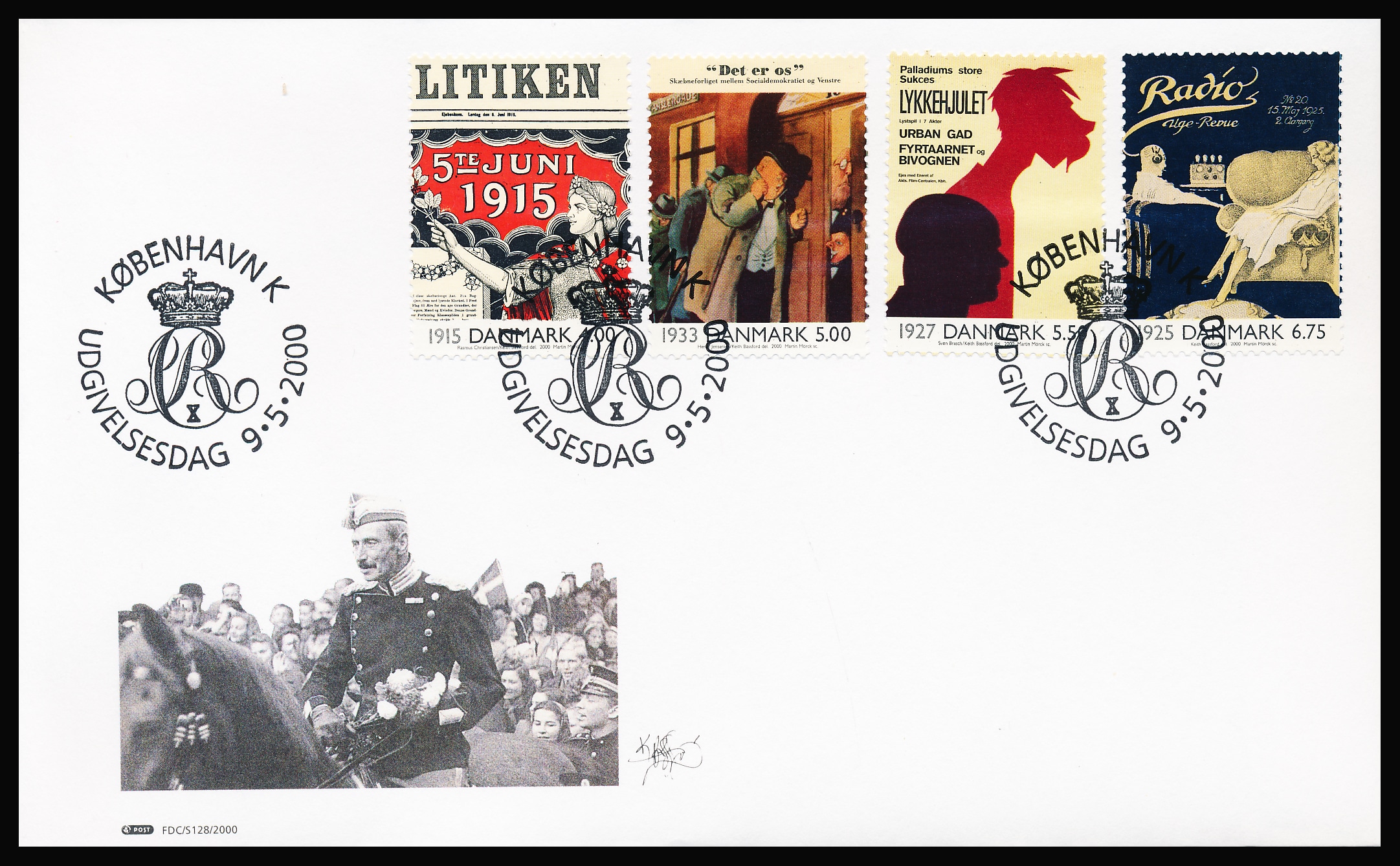 Danmark FDC AFA 1250-1253