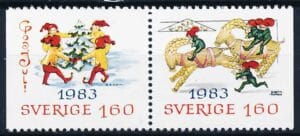 Sverige AFA 1255Cv+1256Ch Postfrisk