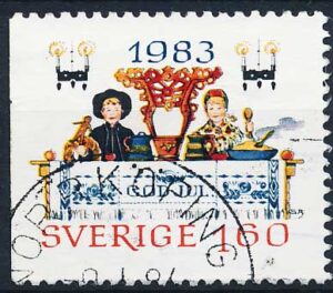 Sverige AFA 1257Cv Stemplet
