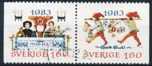 Sverige AFA 1257Cv+1258Ch Stemplet