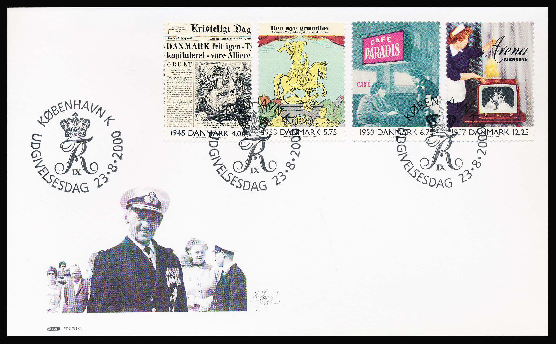 Danmark FDC AFA 1257-1260