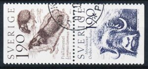 Sverige AFA 1266Co+1267Cn Stemplet