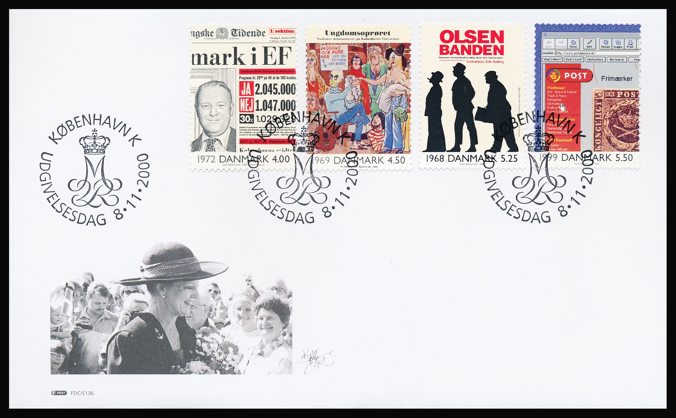 Danmark FDC AFA 1266-1269