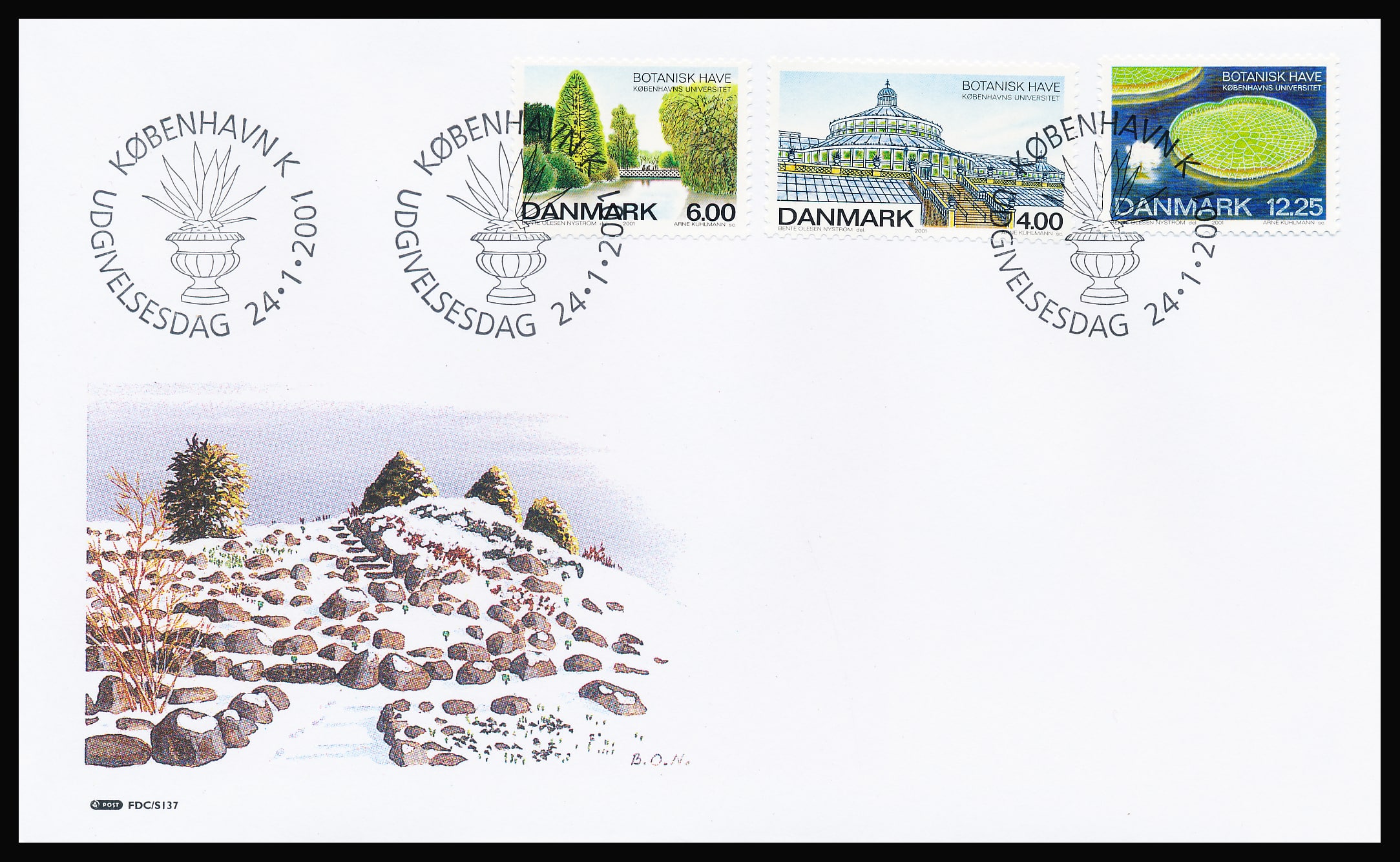 Danmark FDC AFA 1272-1274