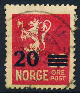 Norge AFA 128 Stemplet