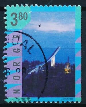 Norge AFA 1280Ch Stemplet