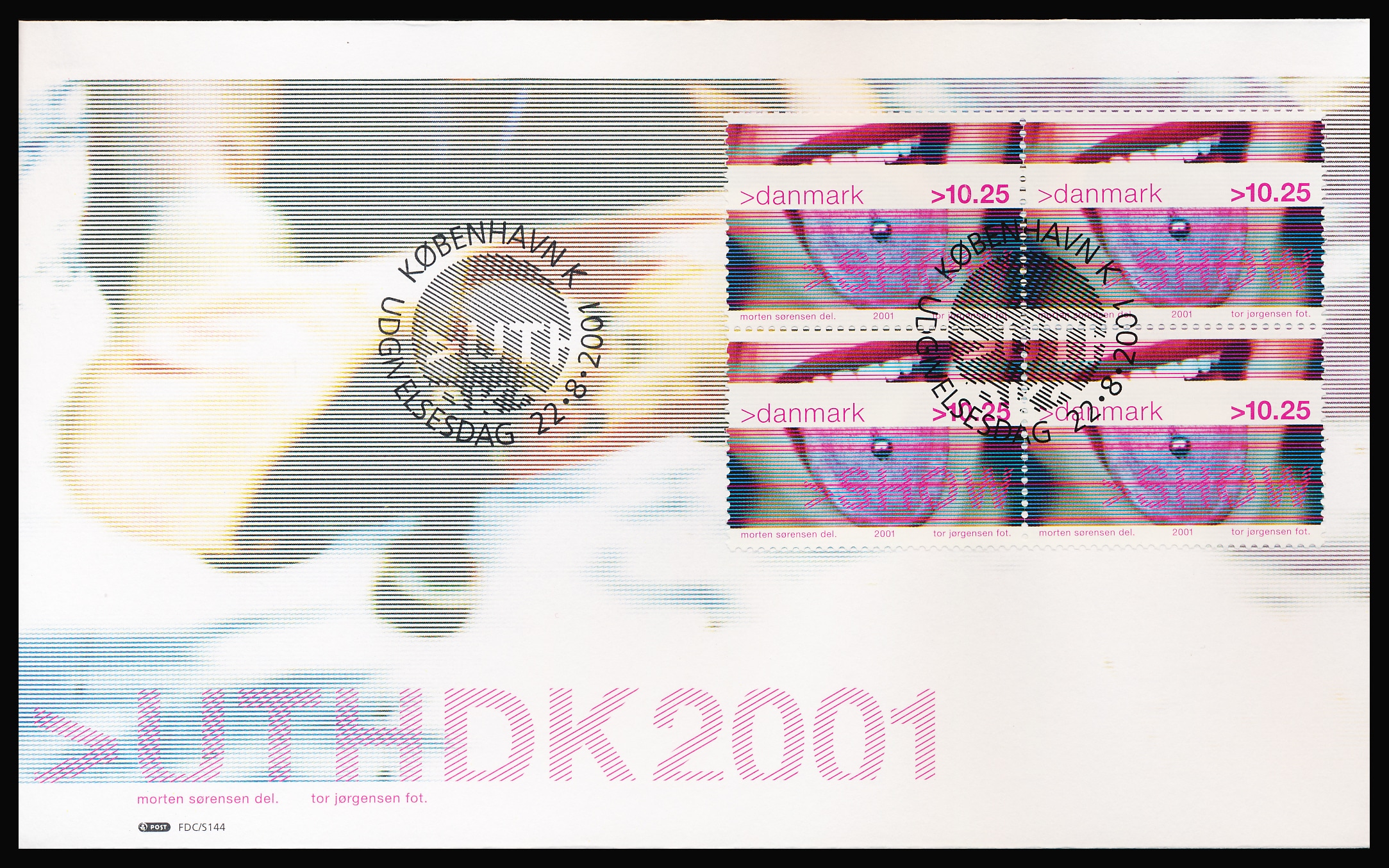 Danmark FDC AFA 1287-1290 4-Blok