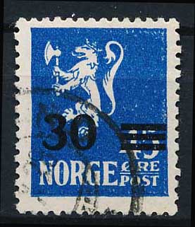 Norge AFA 129 Stemplet
