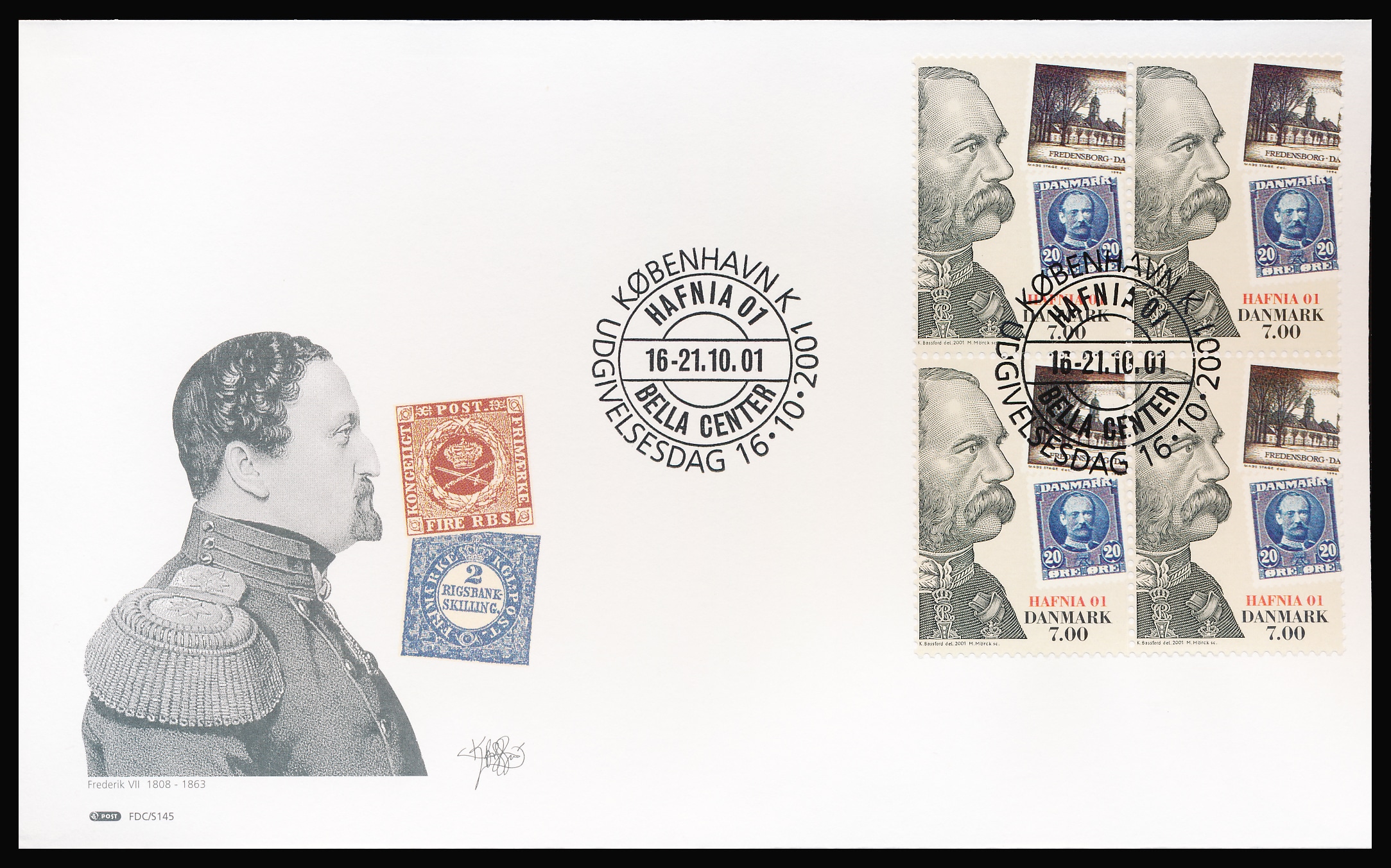 Danmark FDC AFA 1294-1297 4-Blok