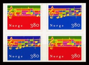Norge AFA 1295+1296 Fireblok Postfrisk