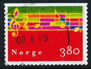 Norge AFA 1295Co Stemplet