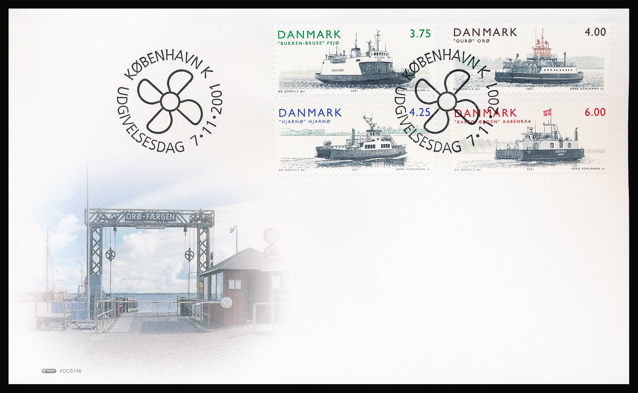 Danmark FDC AFA 1299-1302