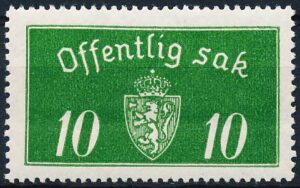 Norge Tjenestemærker AFA 012a Postfrisk
