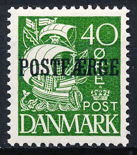 Danmark  Postfærge AFA 13 Postfrisk