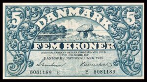 Danmark 5 Kroner 1939 Kvalitet 1 E8081189