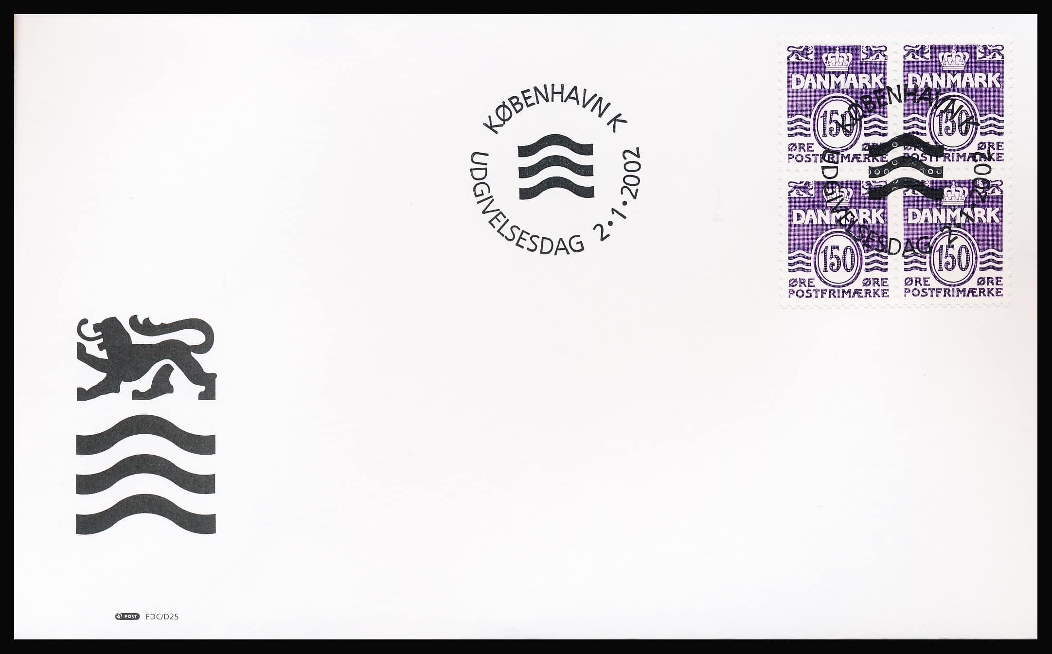 Danmark FDC AFA 1303 4-Blok
