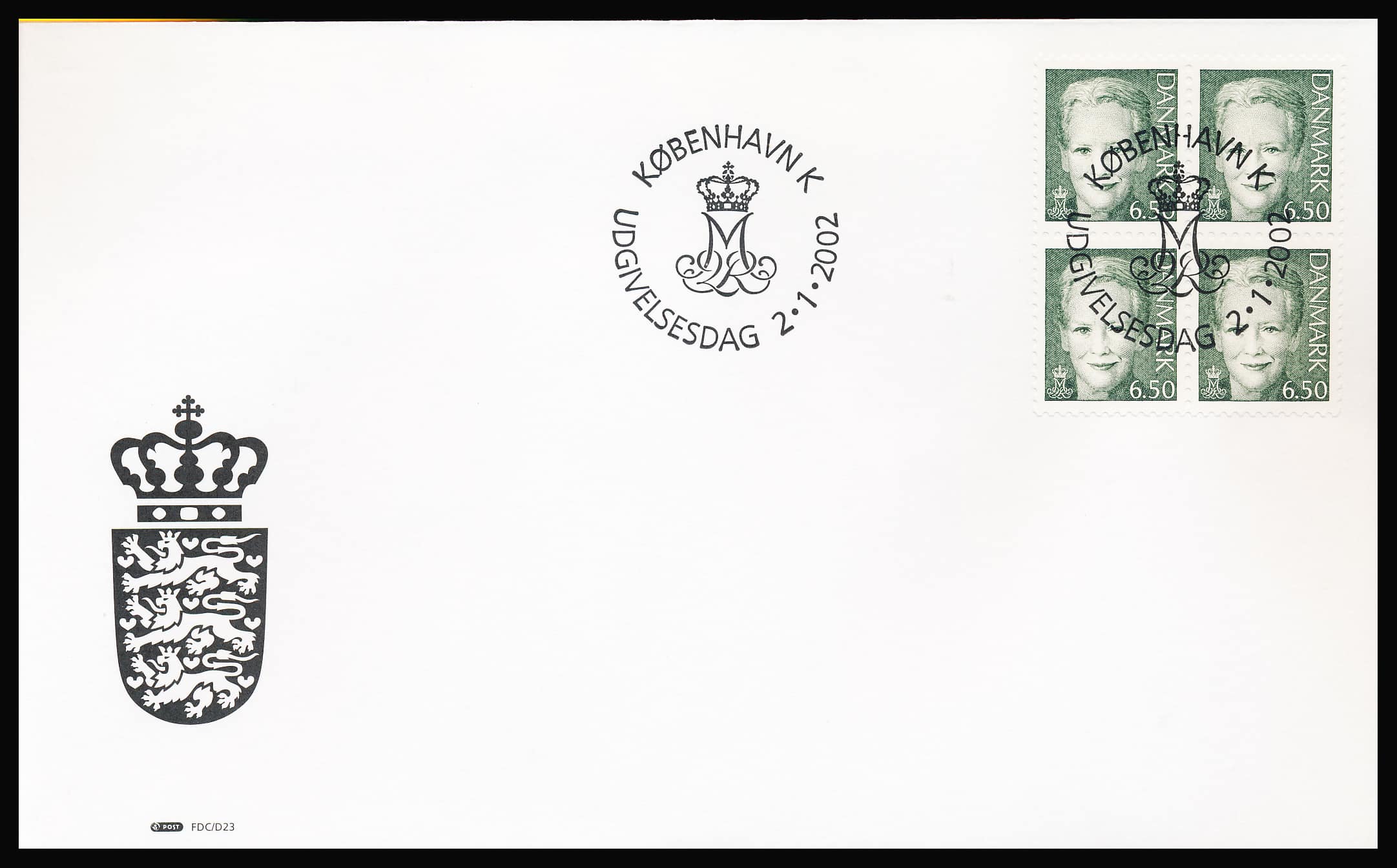 Danmark FDC AFA 1304-1305 4-Blokke
