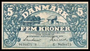 Danmark 5 Kroner 1939 Kvalitet 1 E9434475