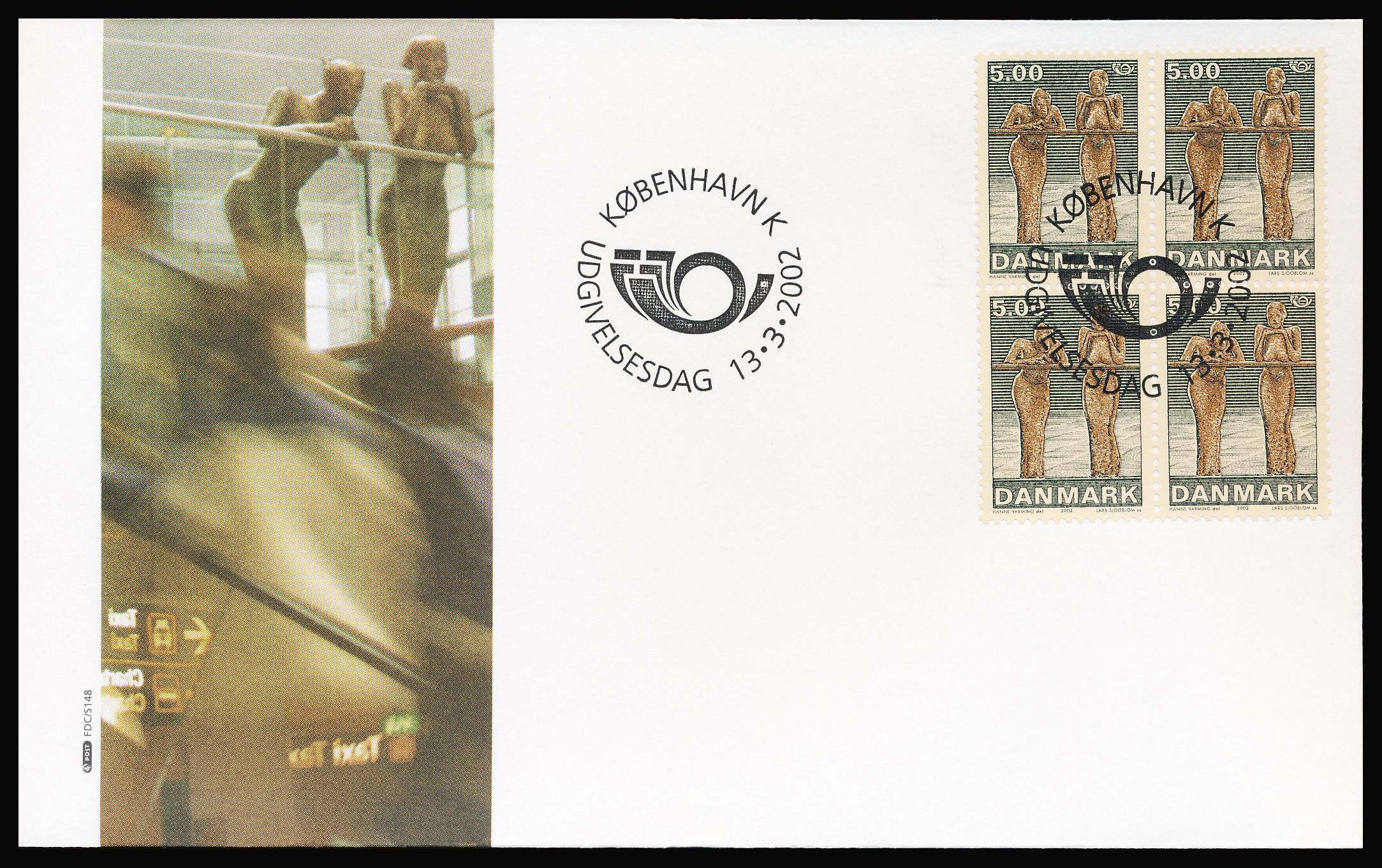 Danmark FDC AFA 1312-1313 4-Blok