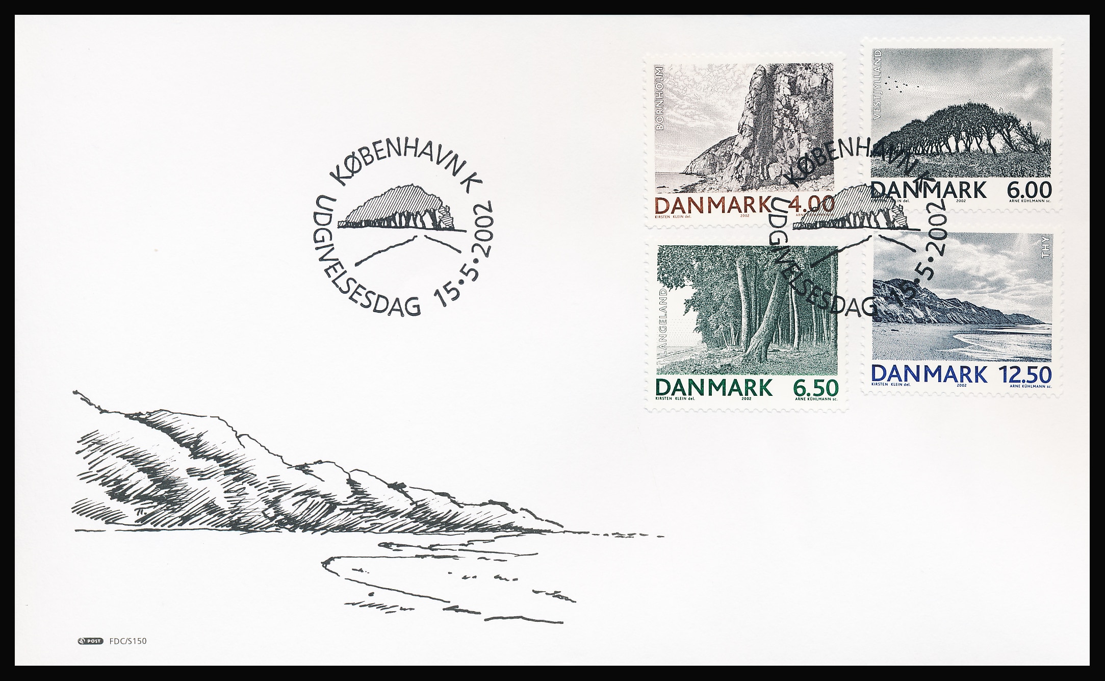 Danmark FDC AFA 1315-1318