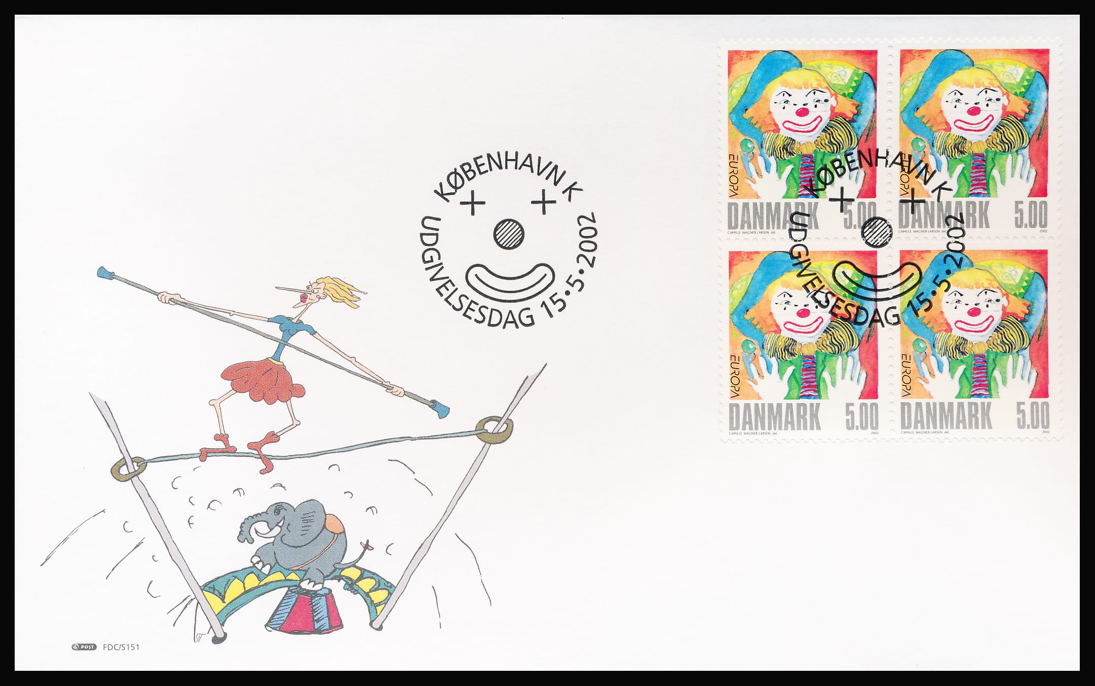 Danmark FDC AFA 1319-1320 4-Blok
