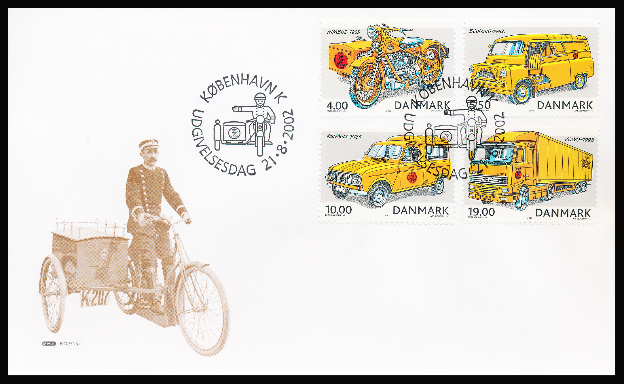 Danmark FDC AFA 1321-1324