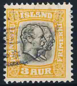 Island Tjenestemærke AFA 24 Stemplet