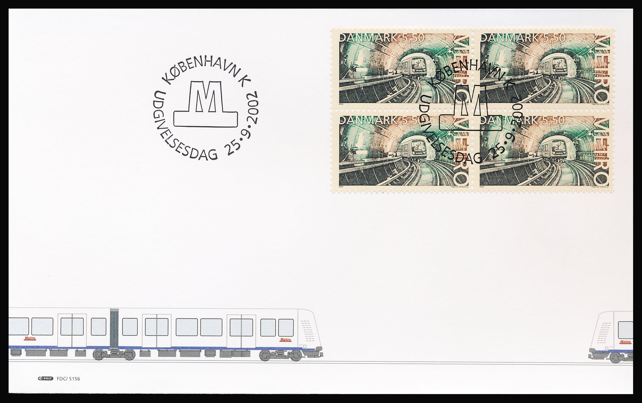Danmark FDC AFA 1329 4-Blok