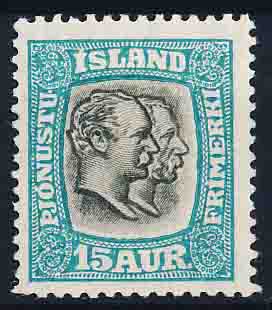 Island Tjenestemærke AFA 32 Postfrisk