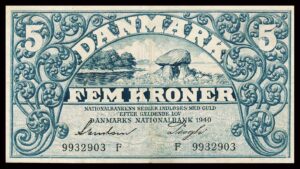 Danmark 5 Kroner 1940 Kvalitet 1 F9932903