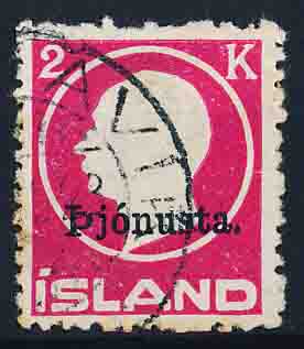 Island Tjenestemærke AFA 41 Stemplet