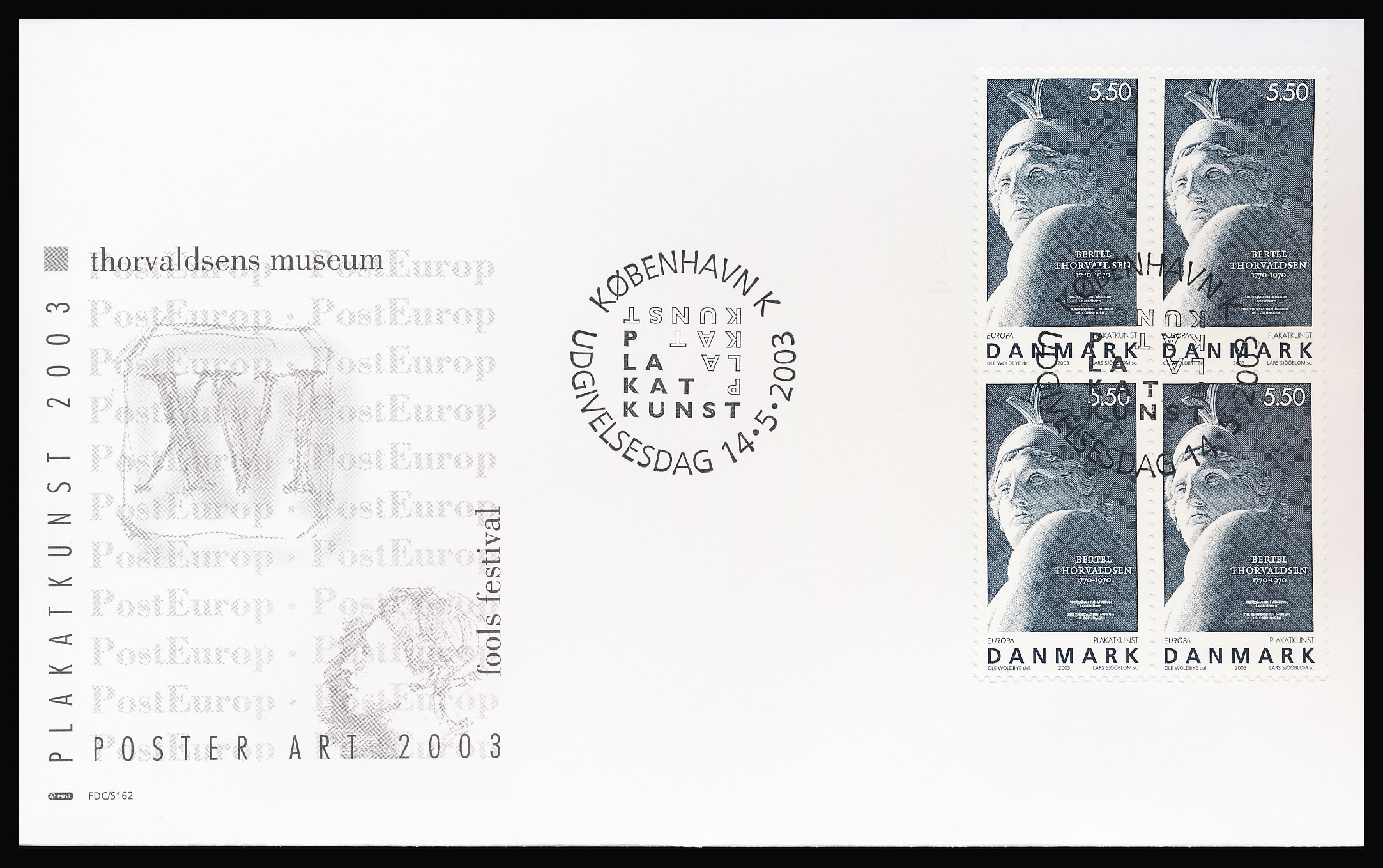 Danmark FDC AFA 1350-1351 4-Blok