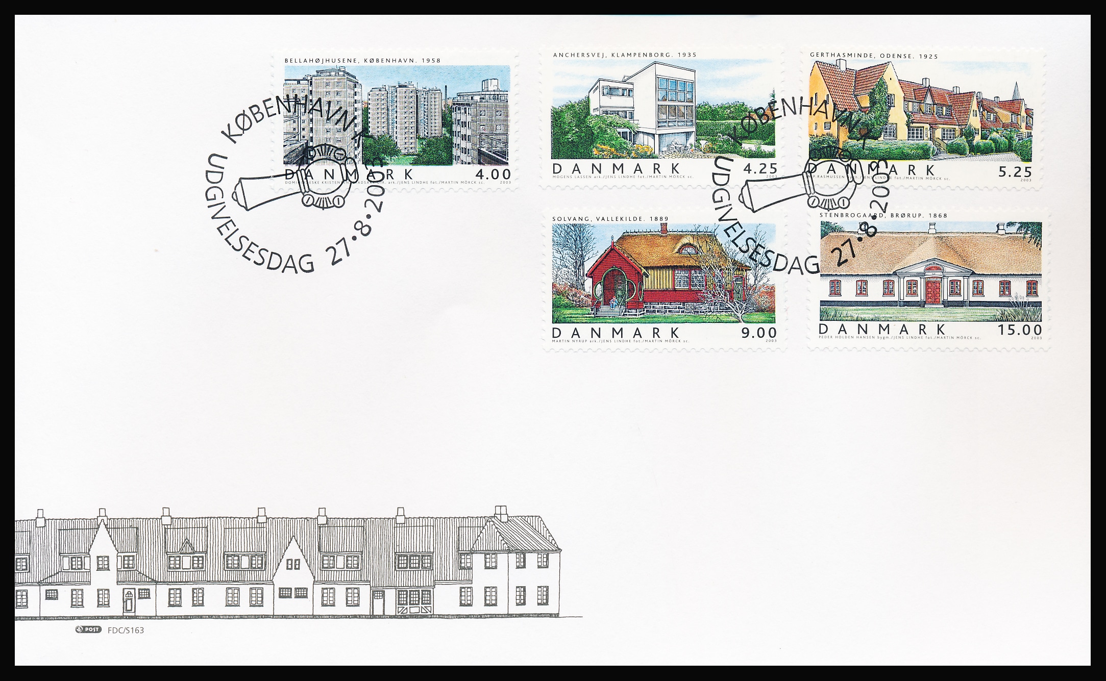 Danmark FDC AFA 1356-1360