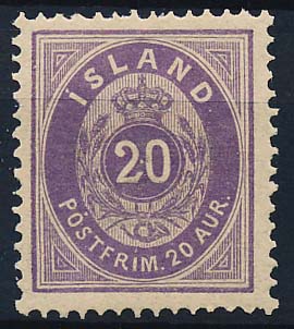 Island AFA 10 Postfrisk