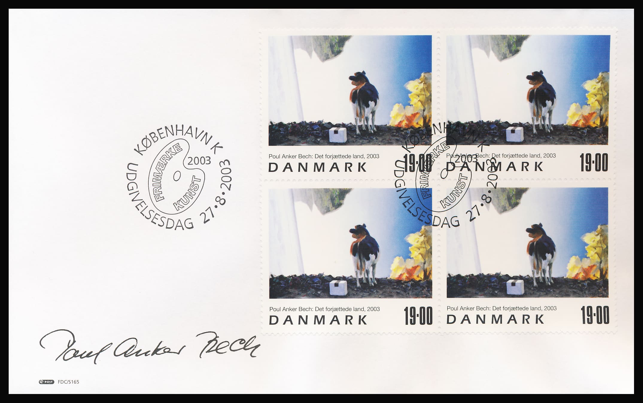 Danmark FDC AFA 1362 4-Blok