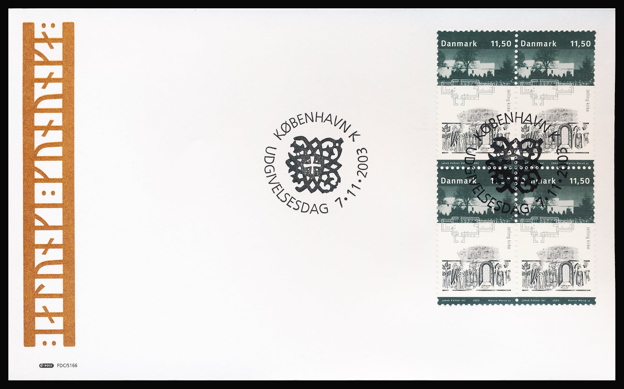 Danmark FDC AFA 1363-1366 4-Blok
