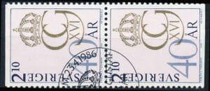 Sverige AFA 1373Co+1373Cn Stemplet