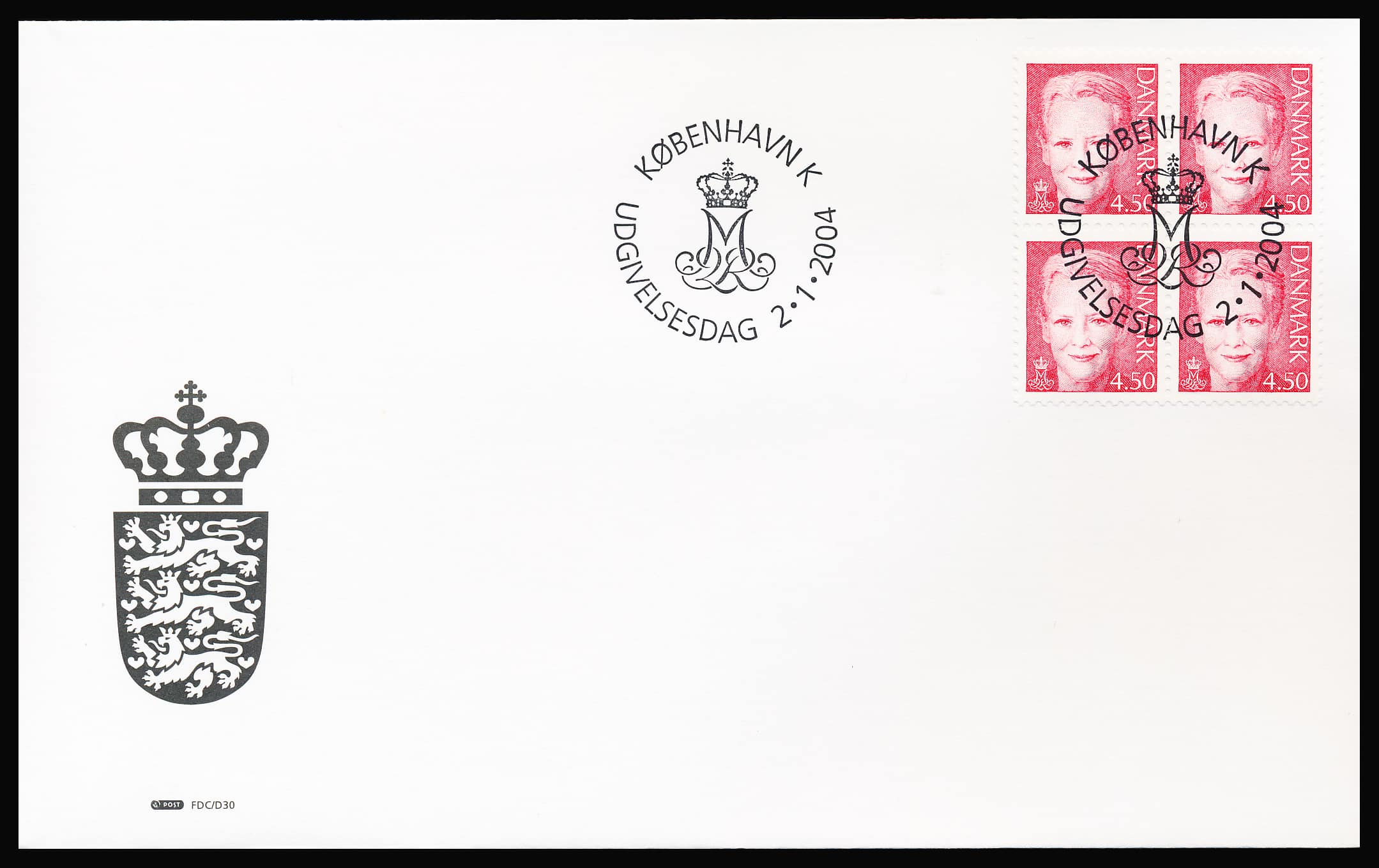 Danmark FDC AFA 1374 4-Blok