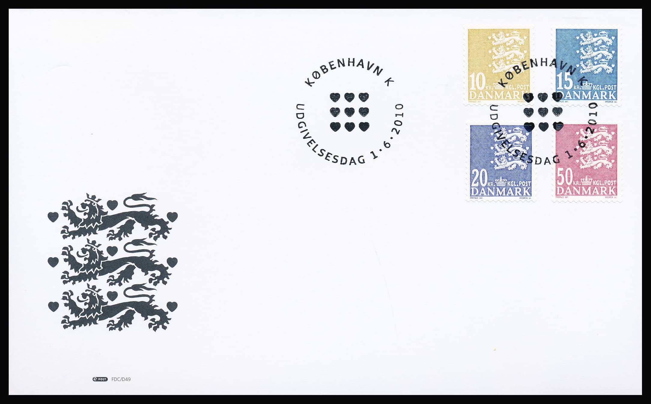 Danmark FDC AFA 1377E+622a+848a