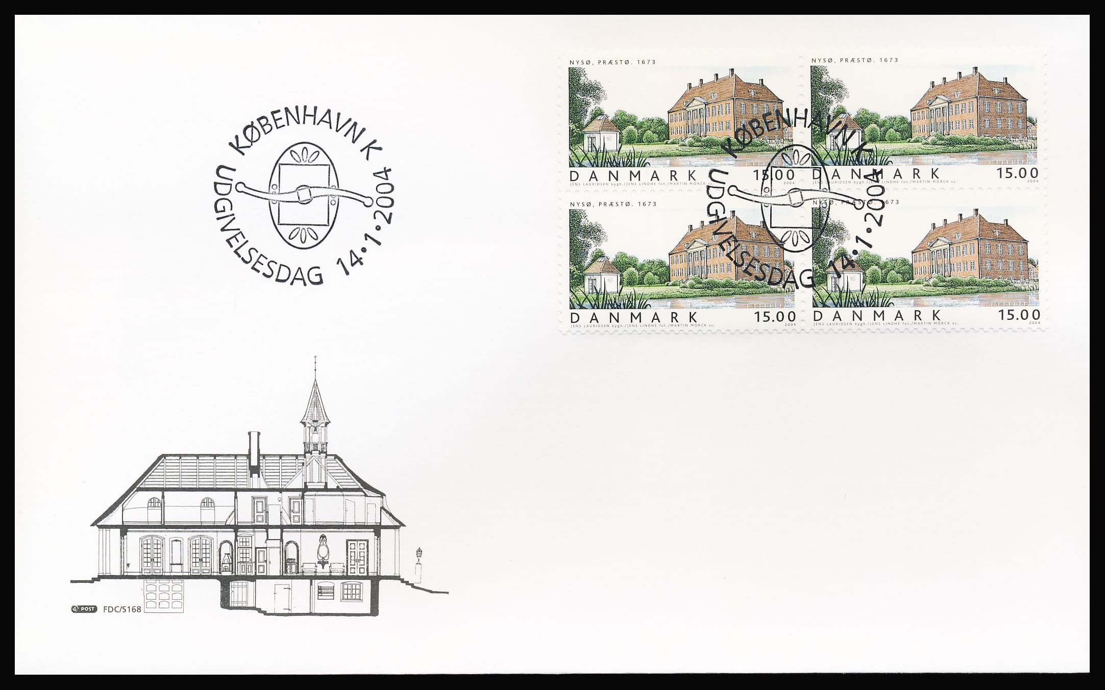 Danmark FDC AFA 1378-1382 4-Blok