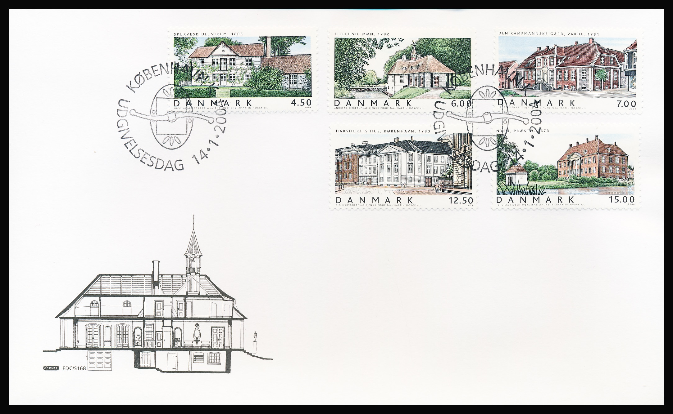 Danmark FDC AFA 1378-1382