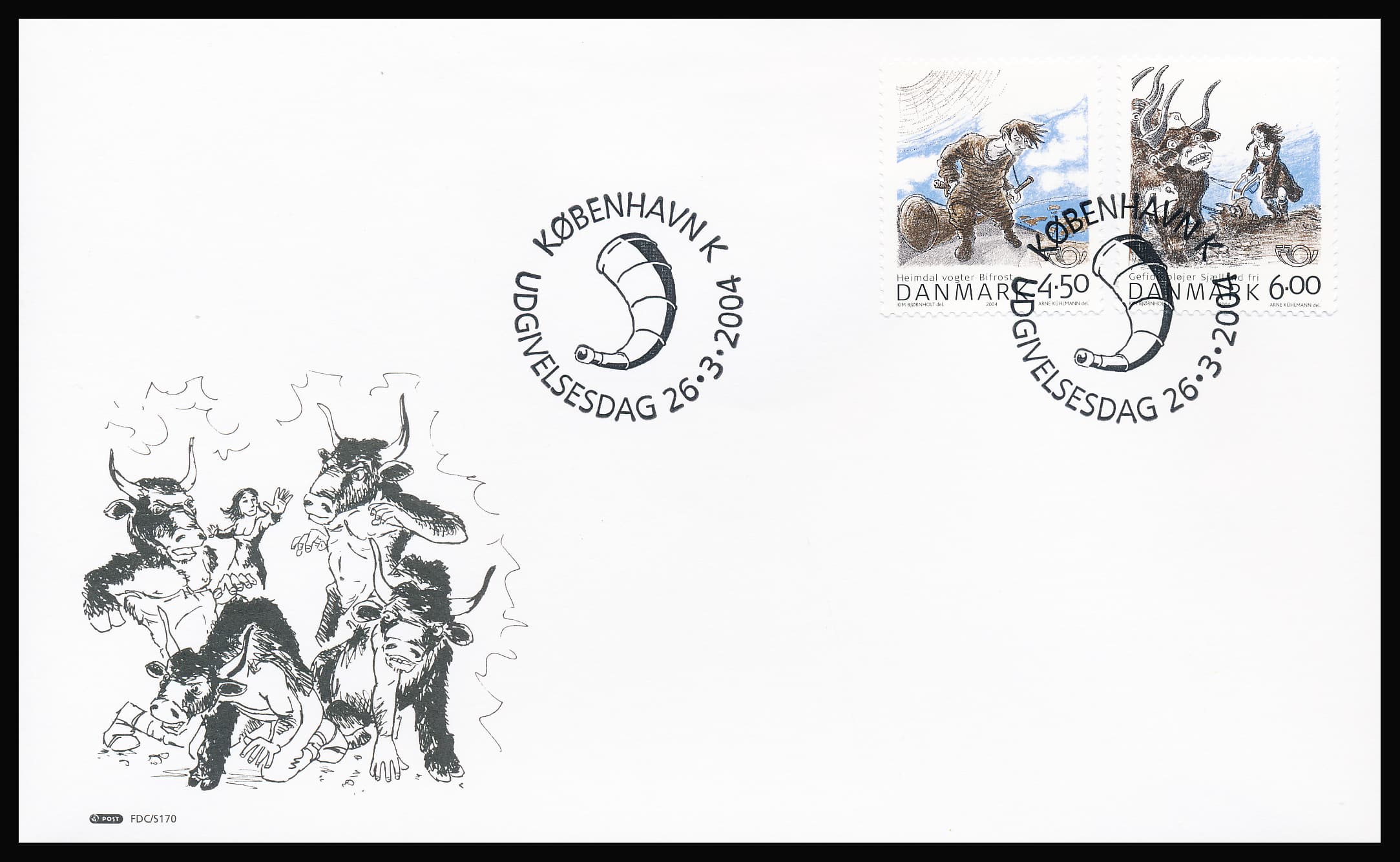 Danmark FDC AFA 1384-1385