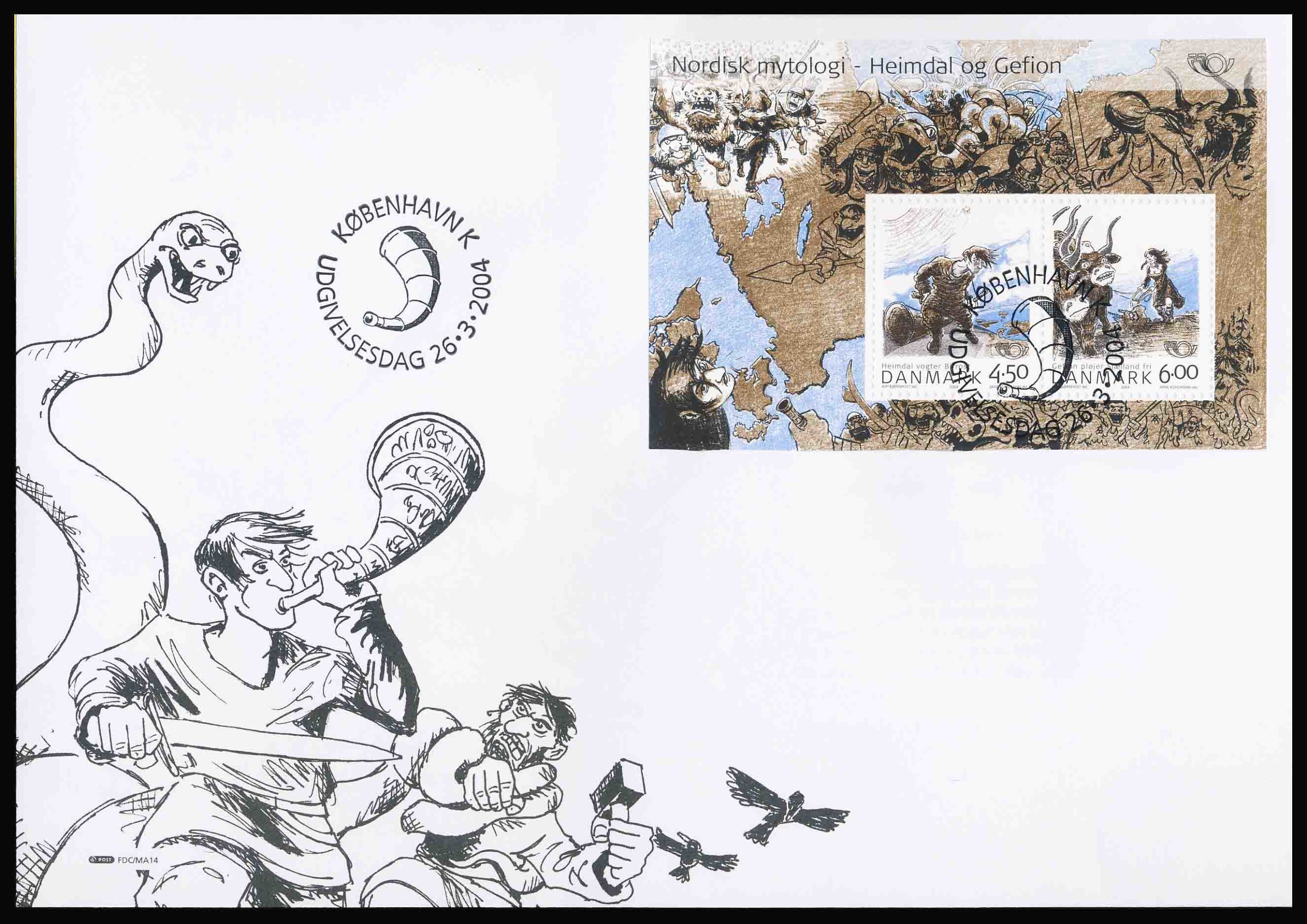 Danmark FDC AFA 1386