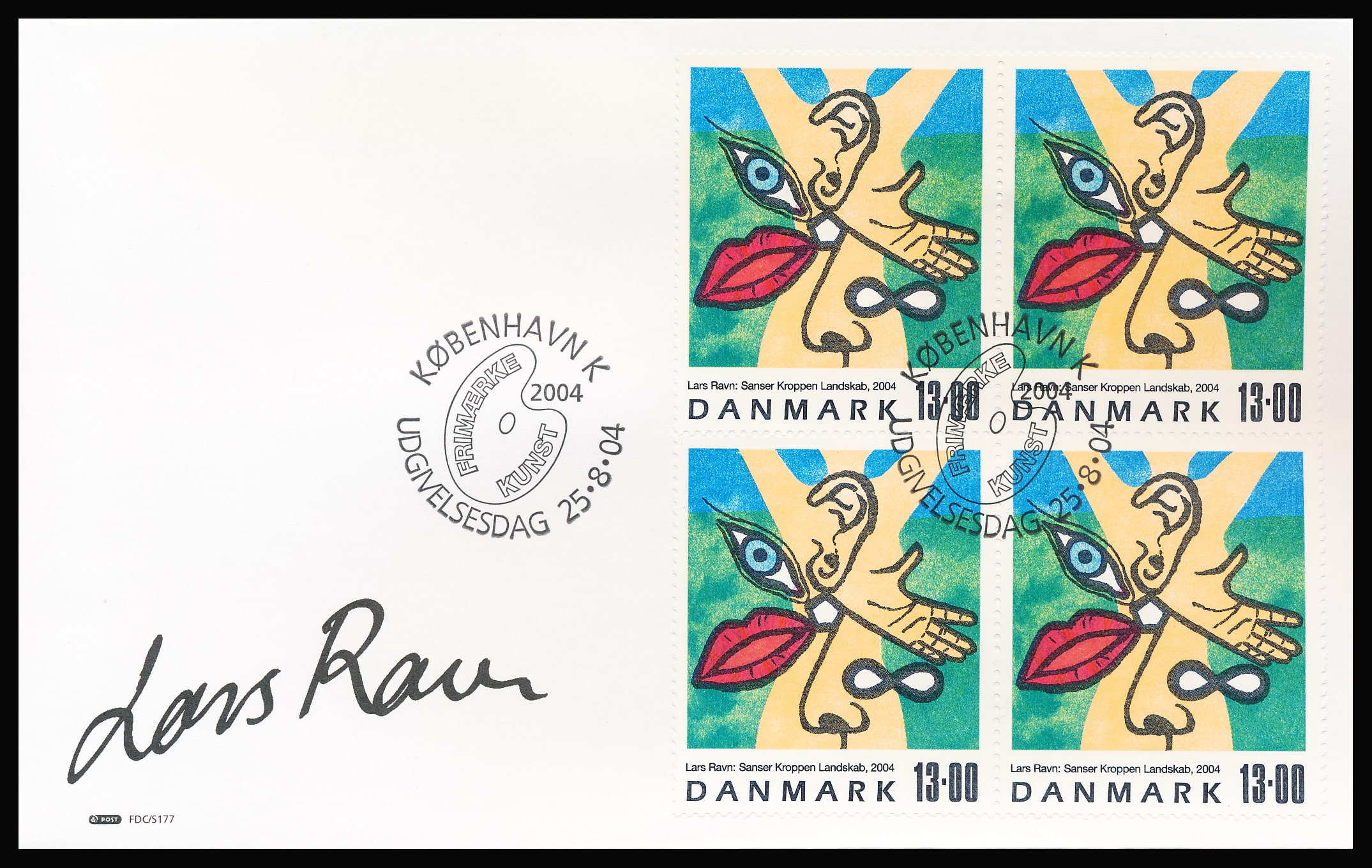 Danmark FDC AFA 1398 4-Blok