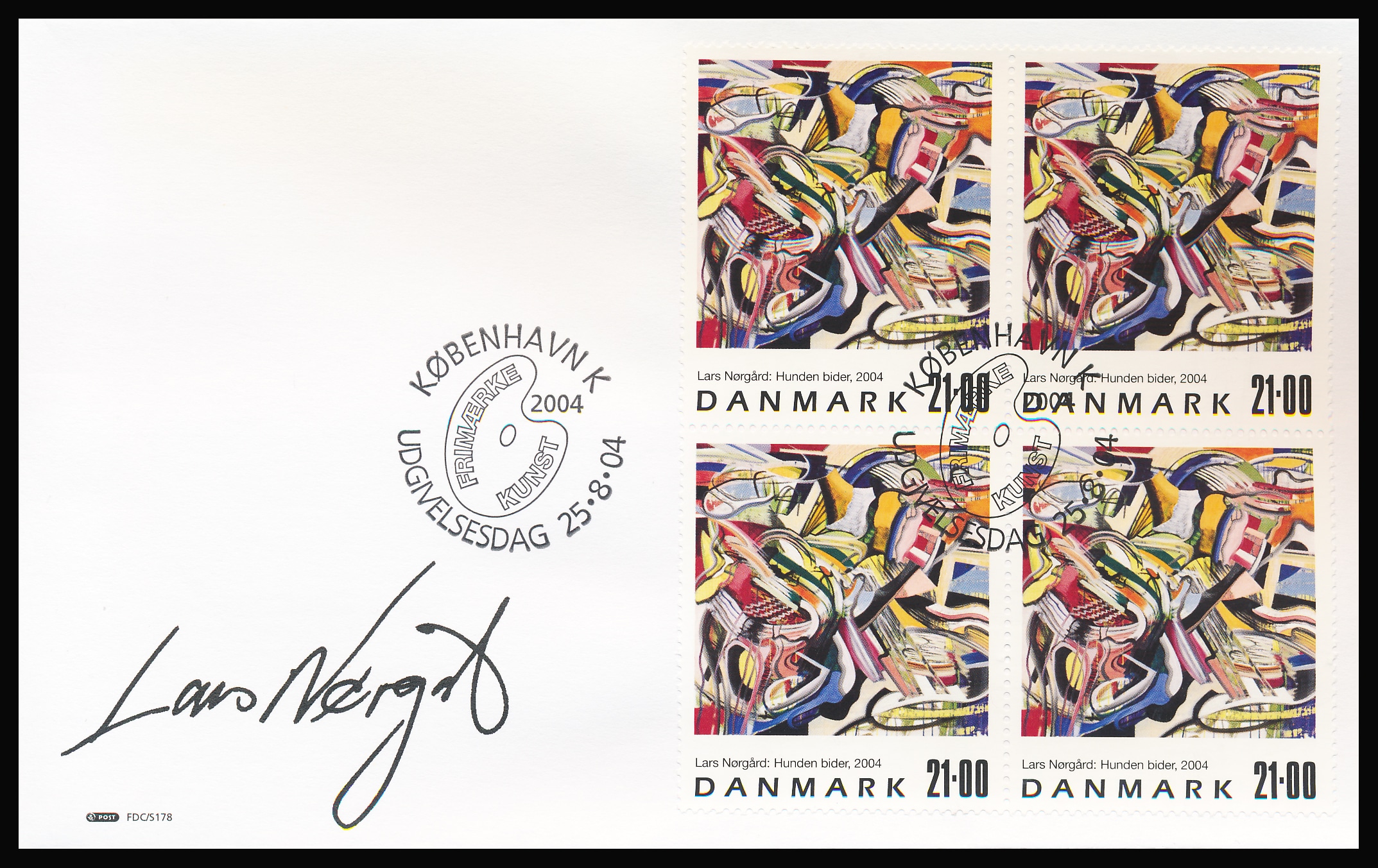 Danmark FDC AFA 1399 4-Blok