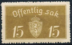 Norge Tjenestemærker AFA 013 Postfrisk