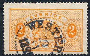 Sverige Tjenestemærker AFA 14 Stemplet