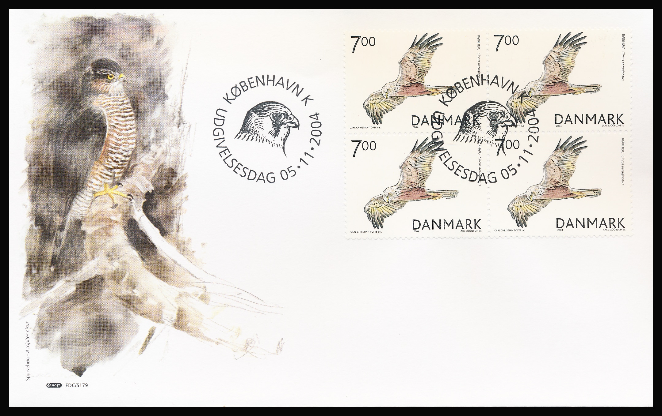 Danmark FDC AFA 1409-1412 4-Blok